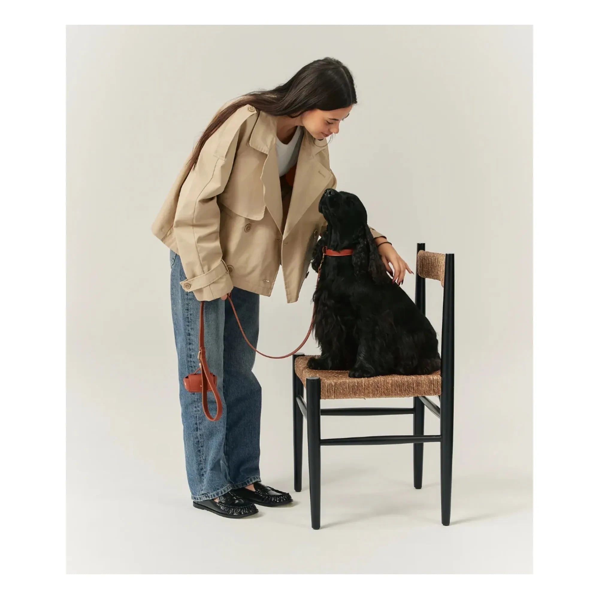 Cafide - Veganes Leder Hundehalsband | Braun