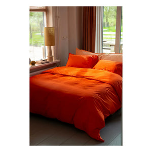 Suite 702 - Bettbezug aus Bio-Perkal - Poppy Orange | Orange
