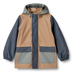 Wheat - Otu Recycelte Faser Wasserdichte Jacke | Graublau