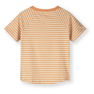 Gray Label - Gestreiftes T-Shirt aus Bio-Baumwolle | Aprikose