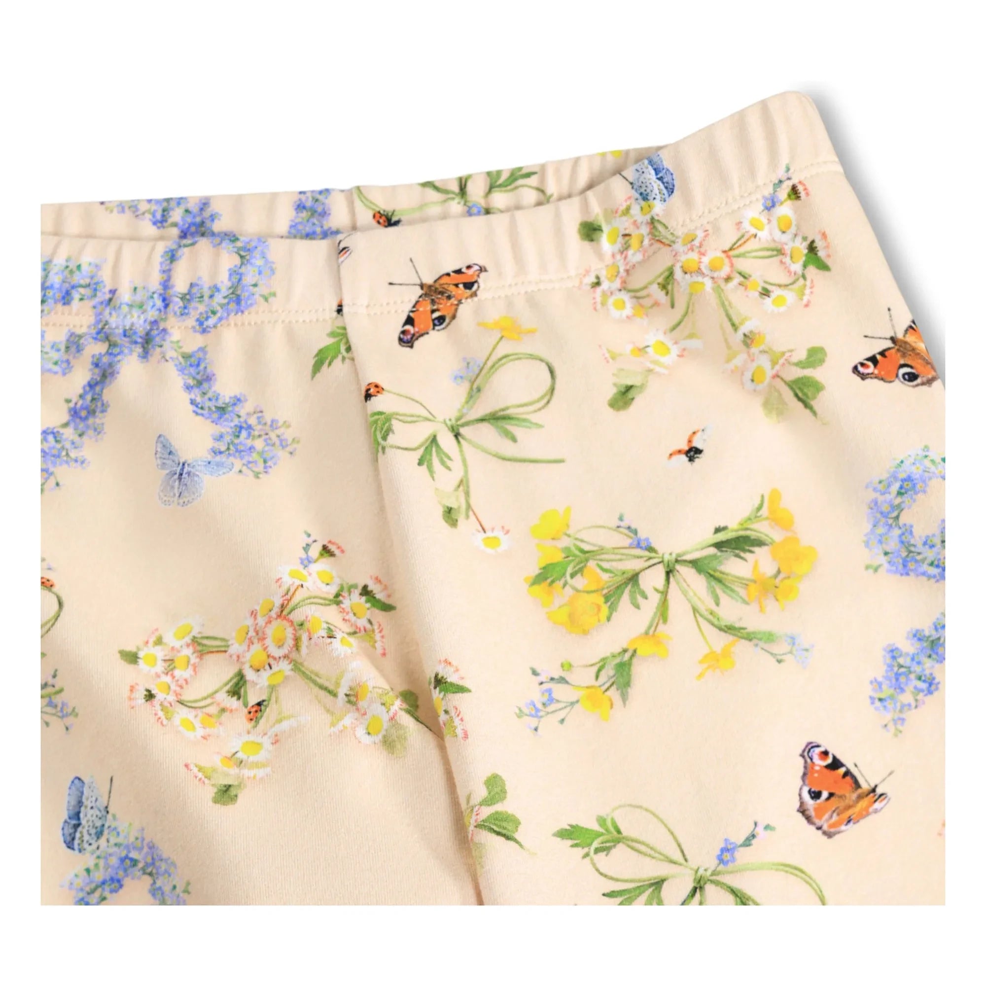 Molo - Niki Leggings Bio-Baumwolle Blumen | Puderrosa