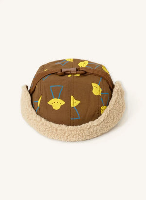 Bobo Choses - Sherpa Cap Soucoupes Baby aus recycelter Faser | Braun