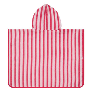 Jera Mini - Çizgili Havlu Poncho | Pembe
