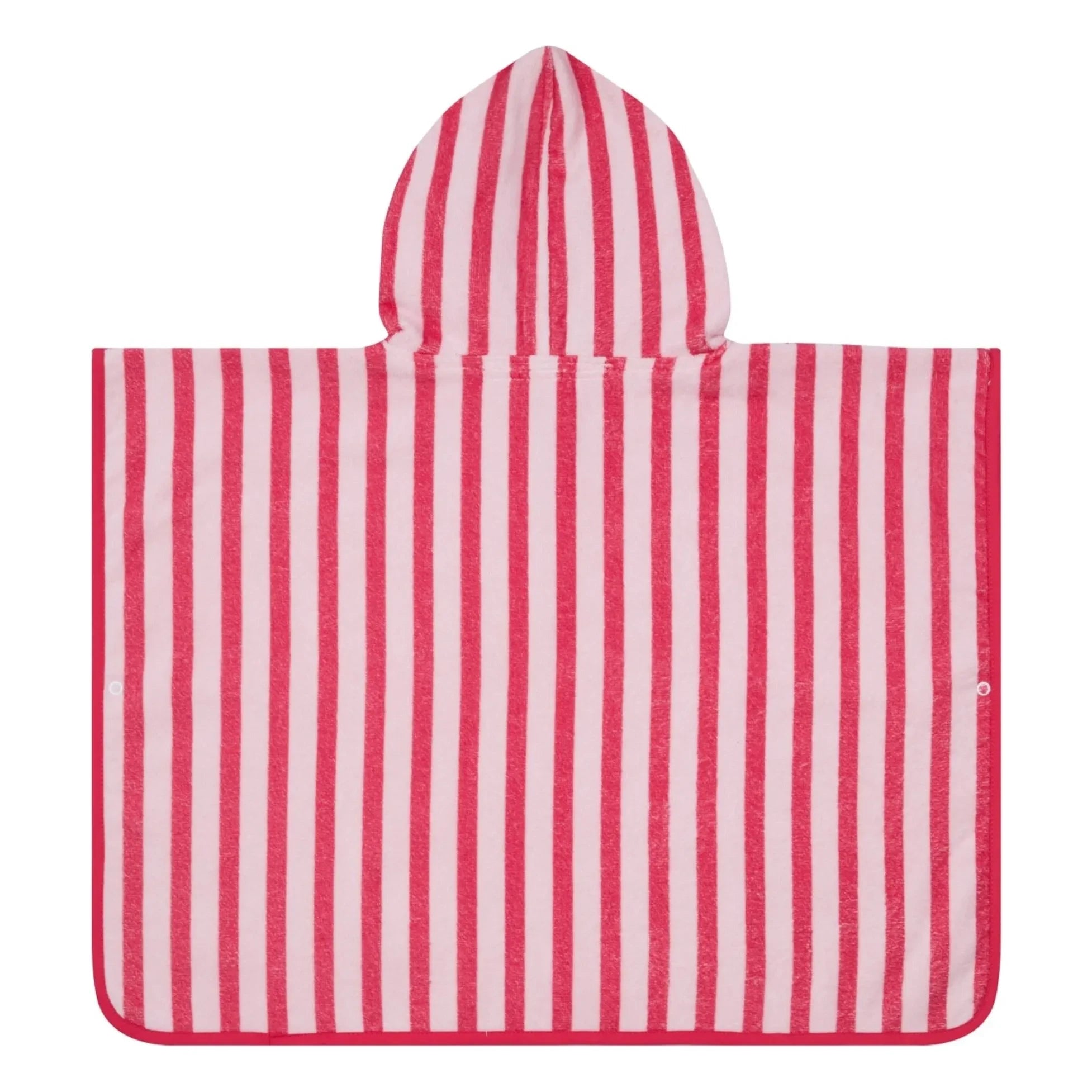 Jera Mini - Çizgili Havlu Poncho | Pembe