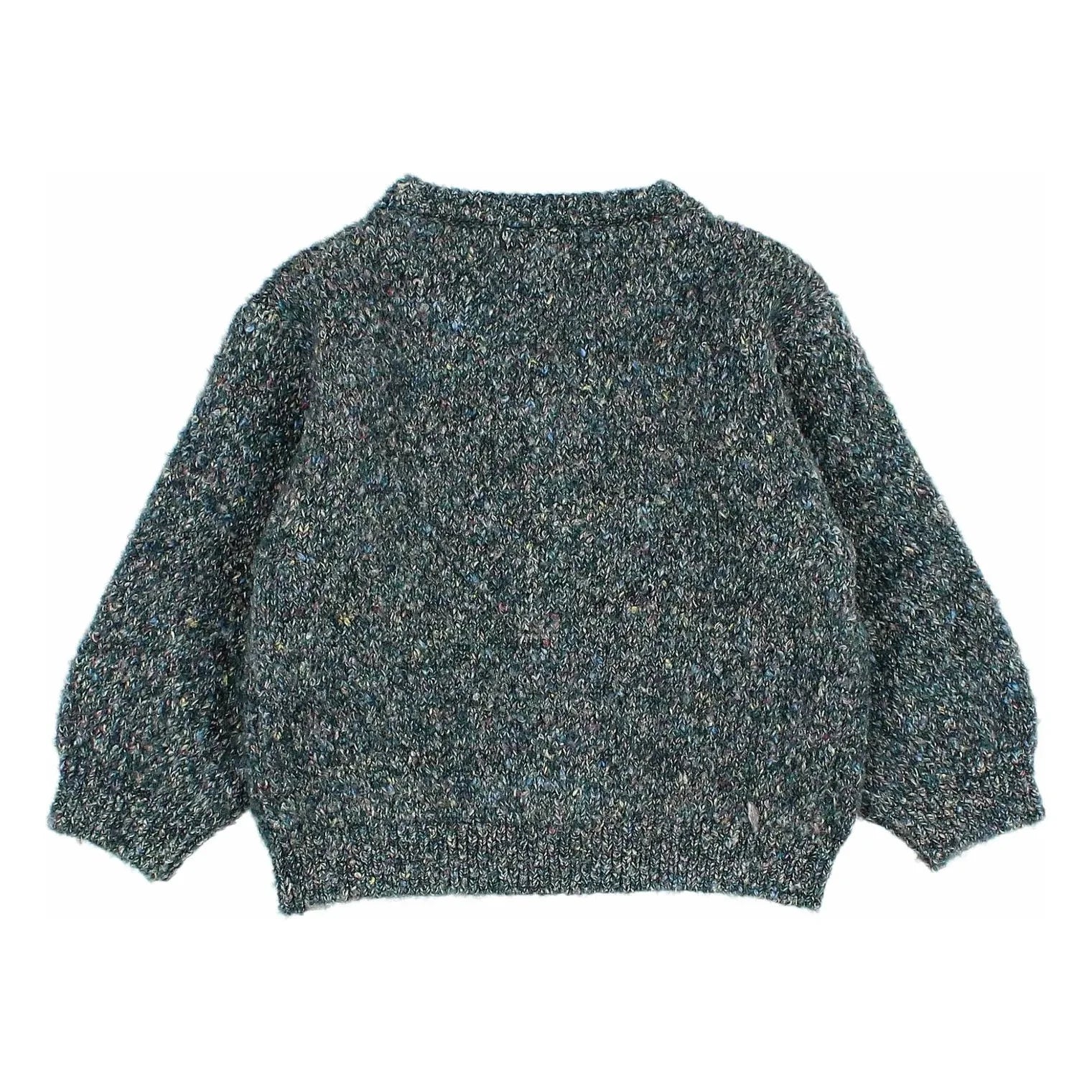 Búho - Geri Dönüştürülmüş Elyaf Bebek Hırka | Cedar Green