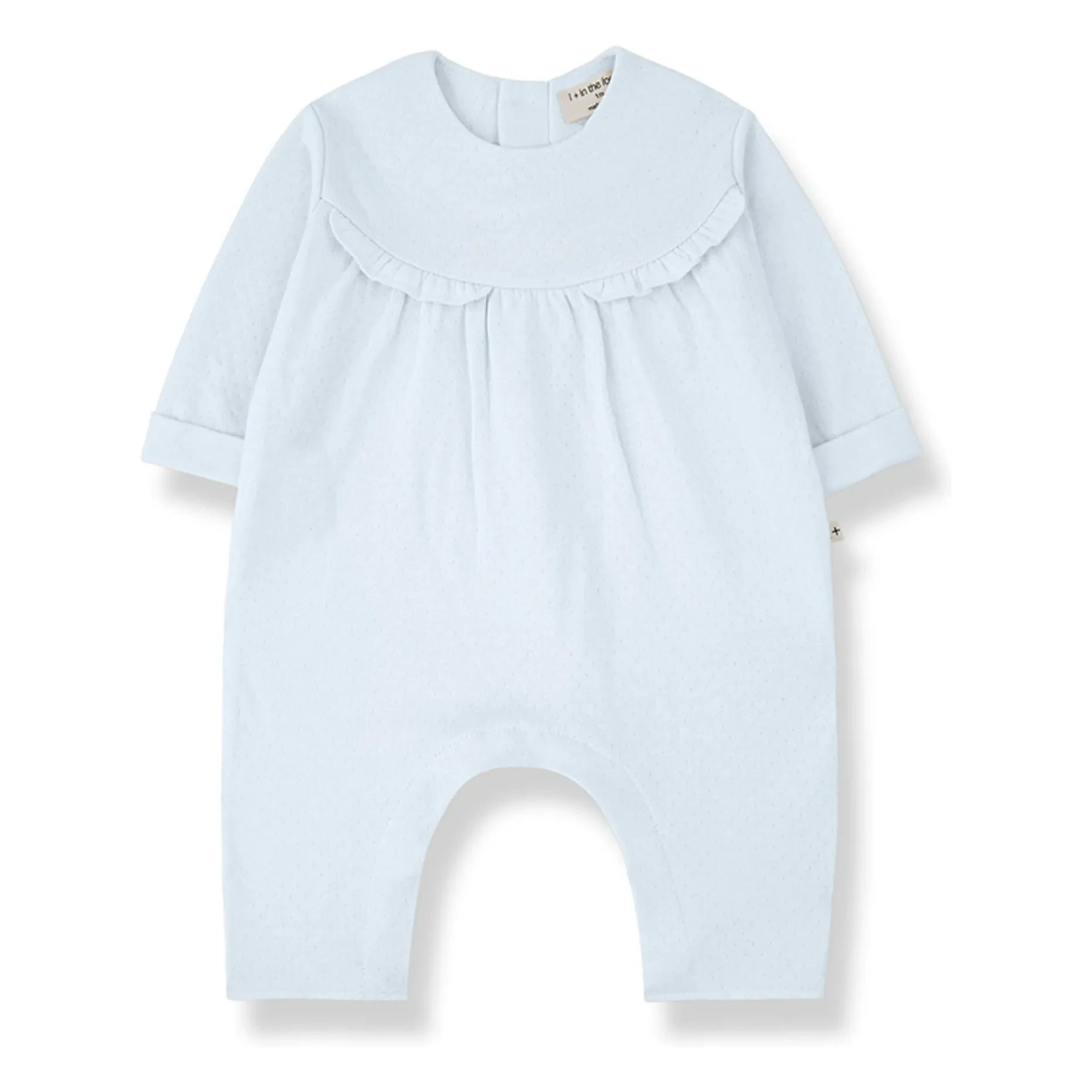 1+ in the family - Pointelle Margot Strampler | Hellblau