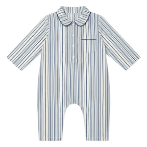 Editions Aimable - Balthazar tulum | Azure Çizgili Poplin