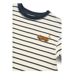 Liewood - Tyler Gestreiftes Tiger-Organic-Cotton-T-Shirt | Dunkelblau
