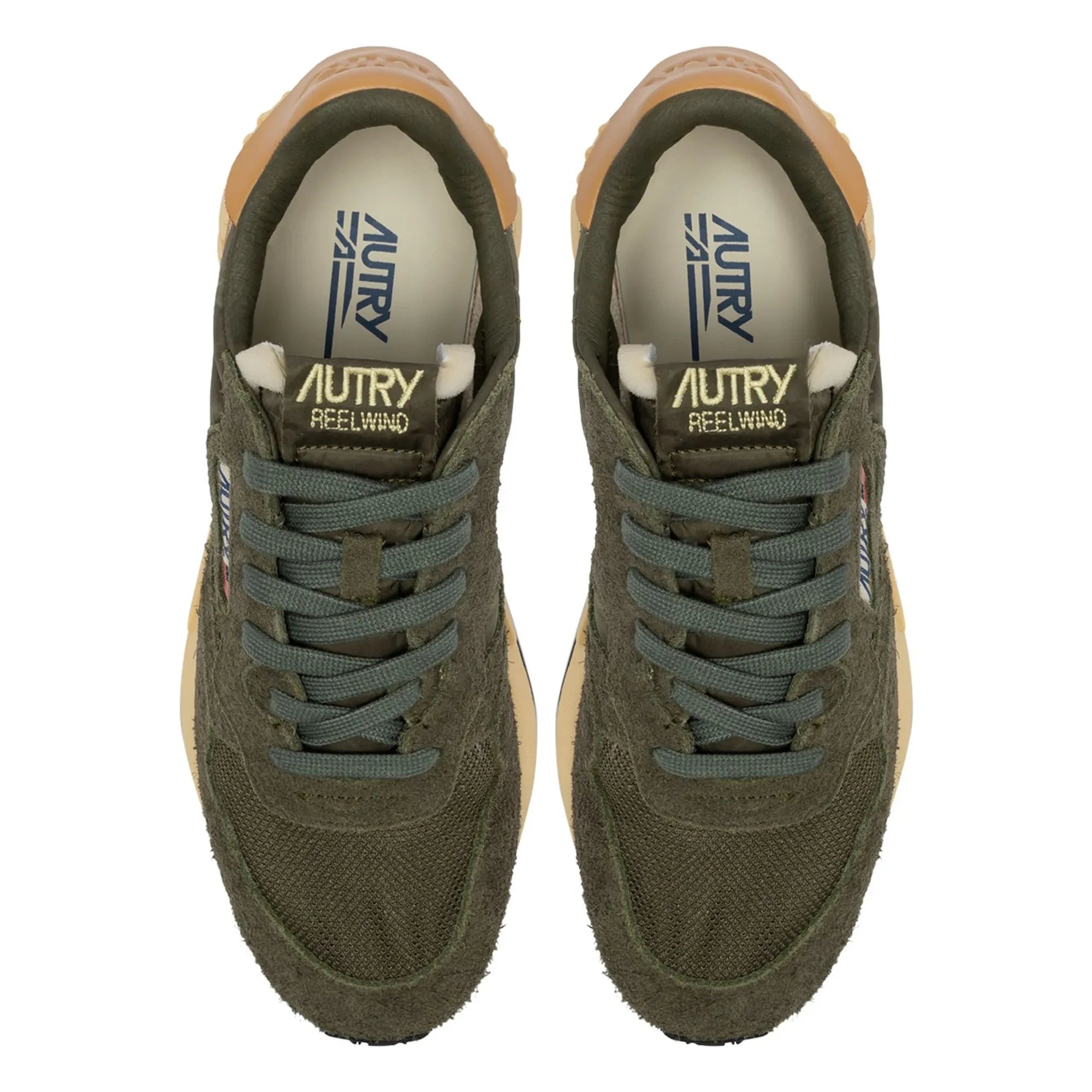 Autry - Baskets Reelwind Low Bicolore Wildleder | Khaki