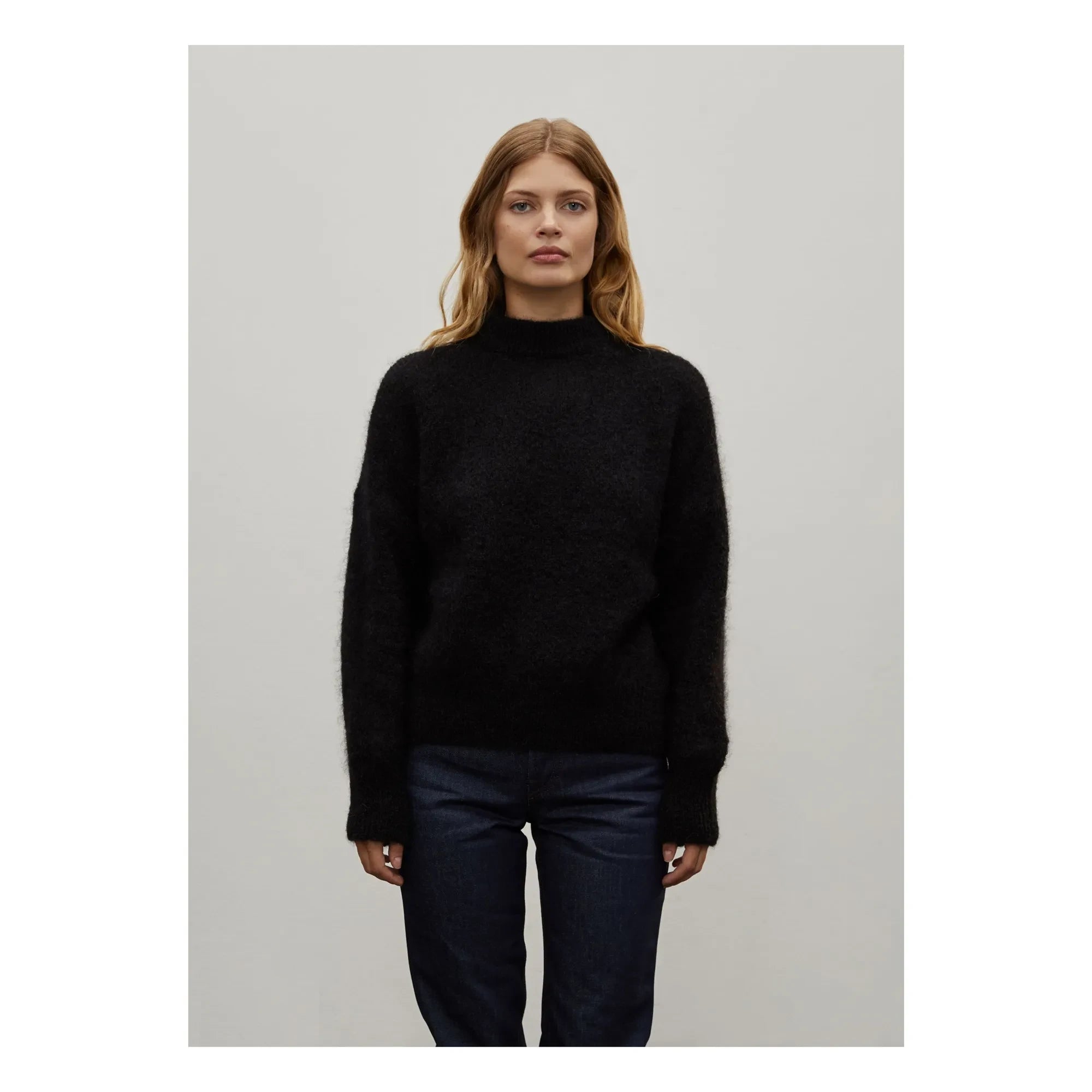 Surprise Paris - Jane Super Kid Mohair Pullover | Schwarz