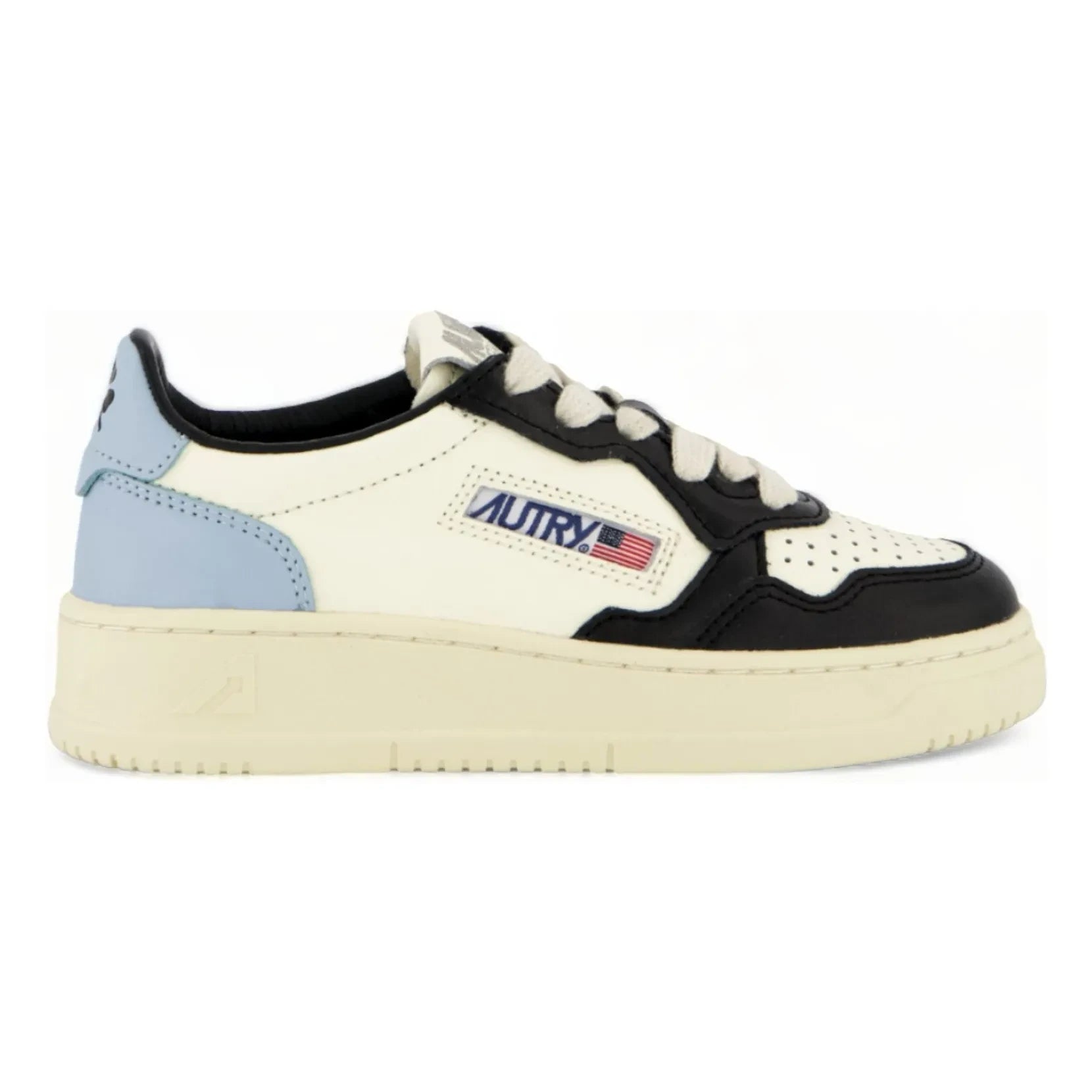 Autry - Medalist Low-Cut Zweifarbig Leder Kinder Sneaker | Blau