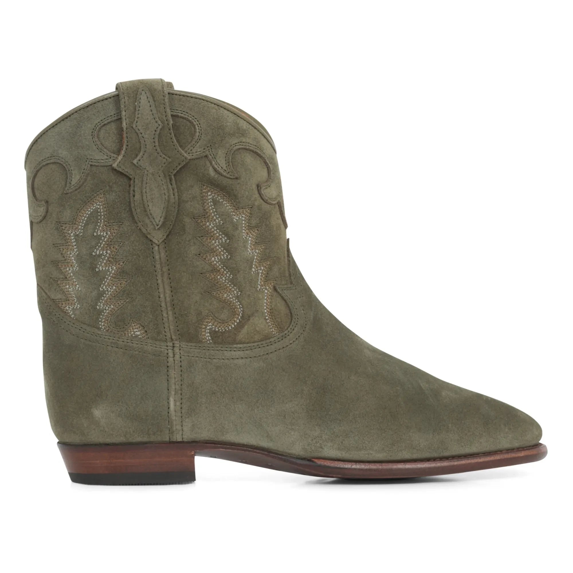 Shiloh Heritage - Overknee-Stiefel aus Wildleder | Khaki