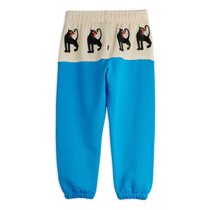 Mini Rodini - Panther organik pamuklu jogger pantolon | Azure mavi