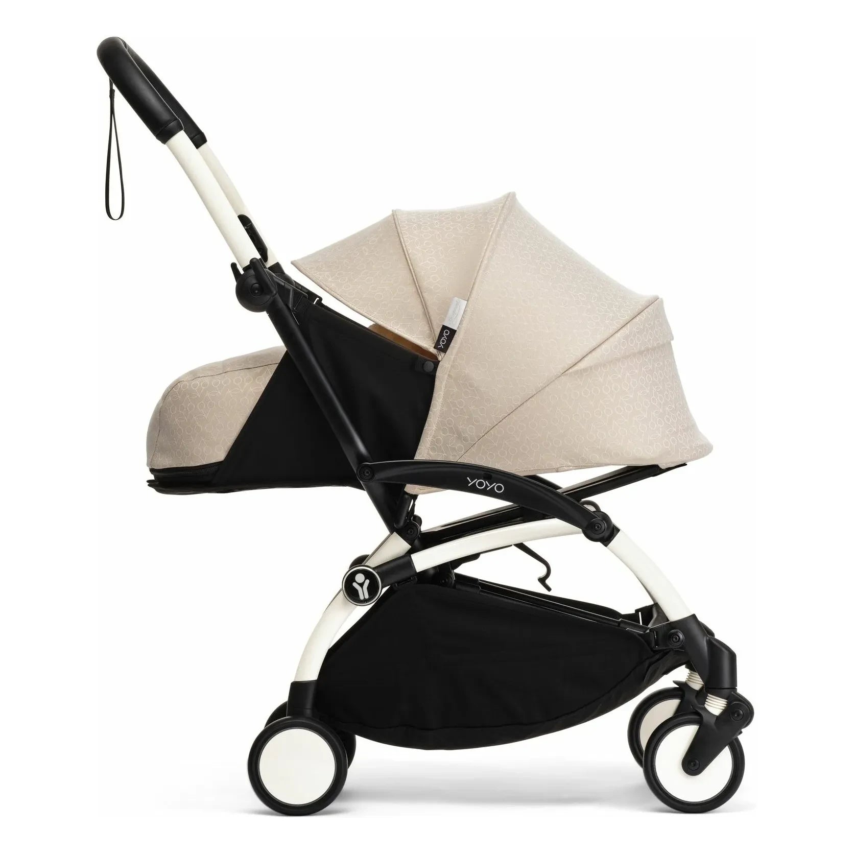 Stokke® - YOYO³ Bonpoint 0+ yenidoğan bebek arabası Beyaz çerçeve | Bej