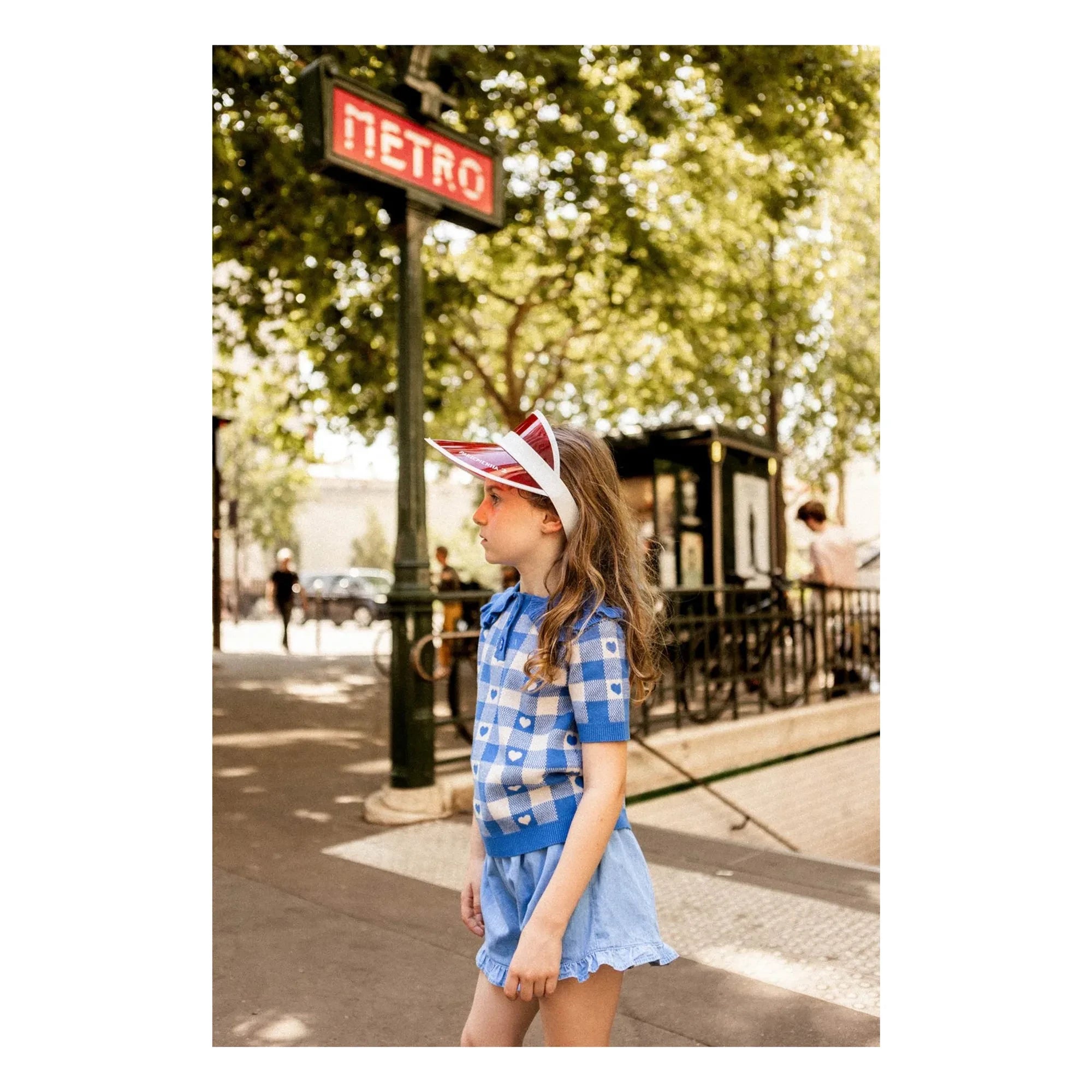 Louis Louise - Joséphine Chambray Rüschen-Shorts | Hellblau