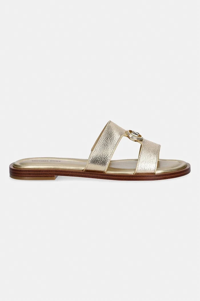MICHAEL Michael Kors Kadın Deri Erin Flat Sandalet