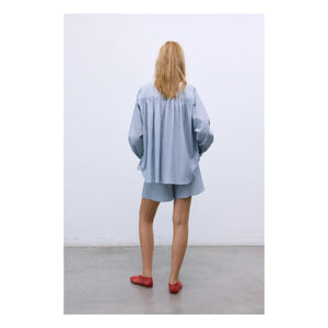 the new society - Cloe Baumwoll-Minirock | Hellblau