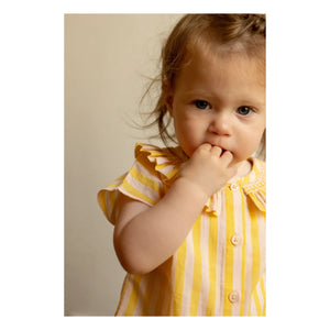 Louis Louise - Nilah Gestreifte Bluse | Gelb