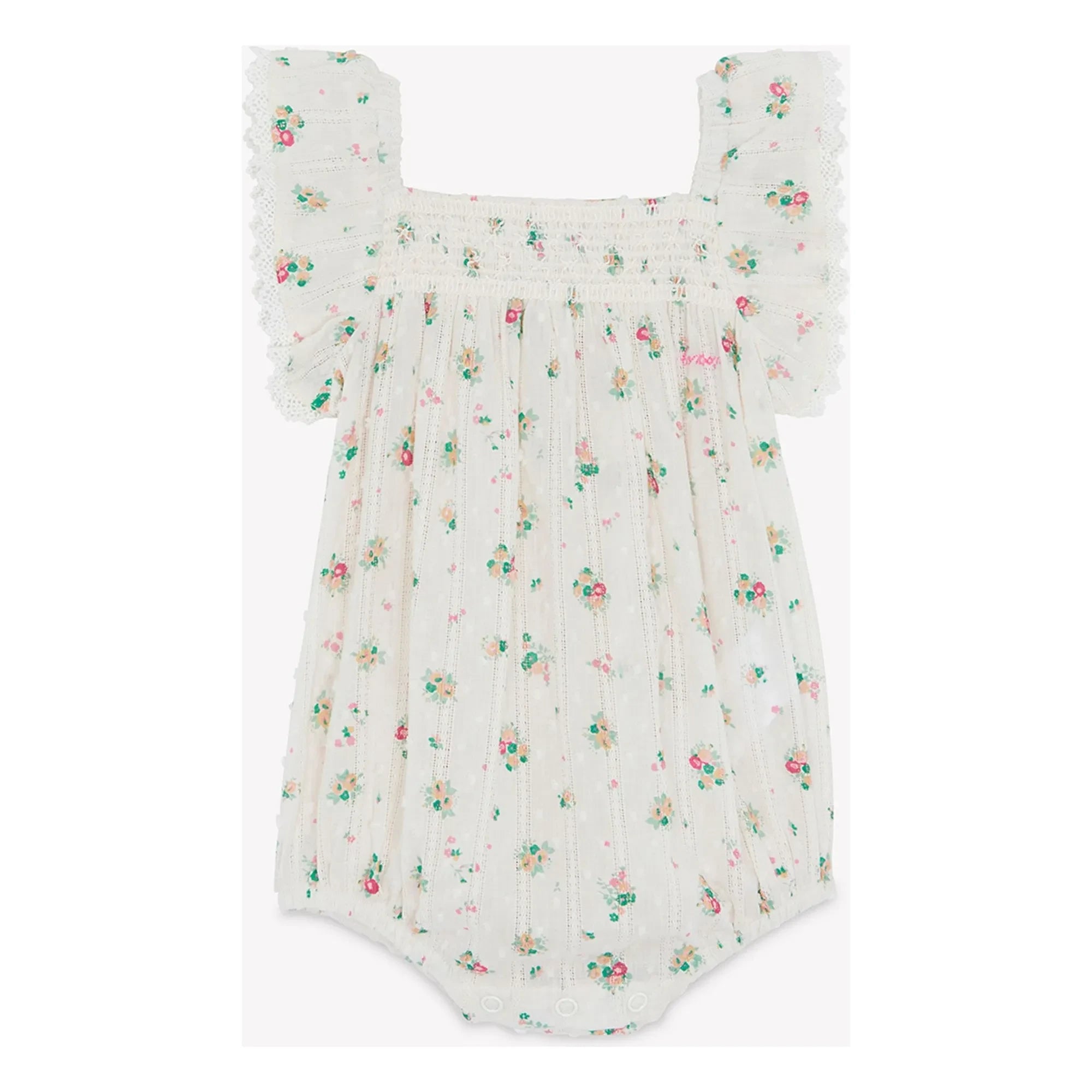Bonton - Lalix Bouquets Smok-Overall | Weiß
