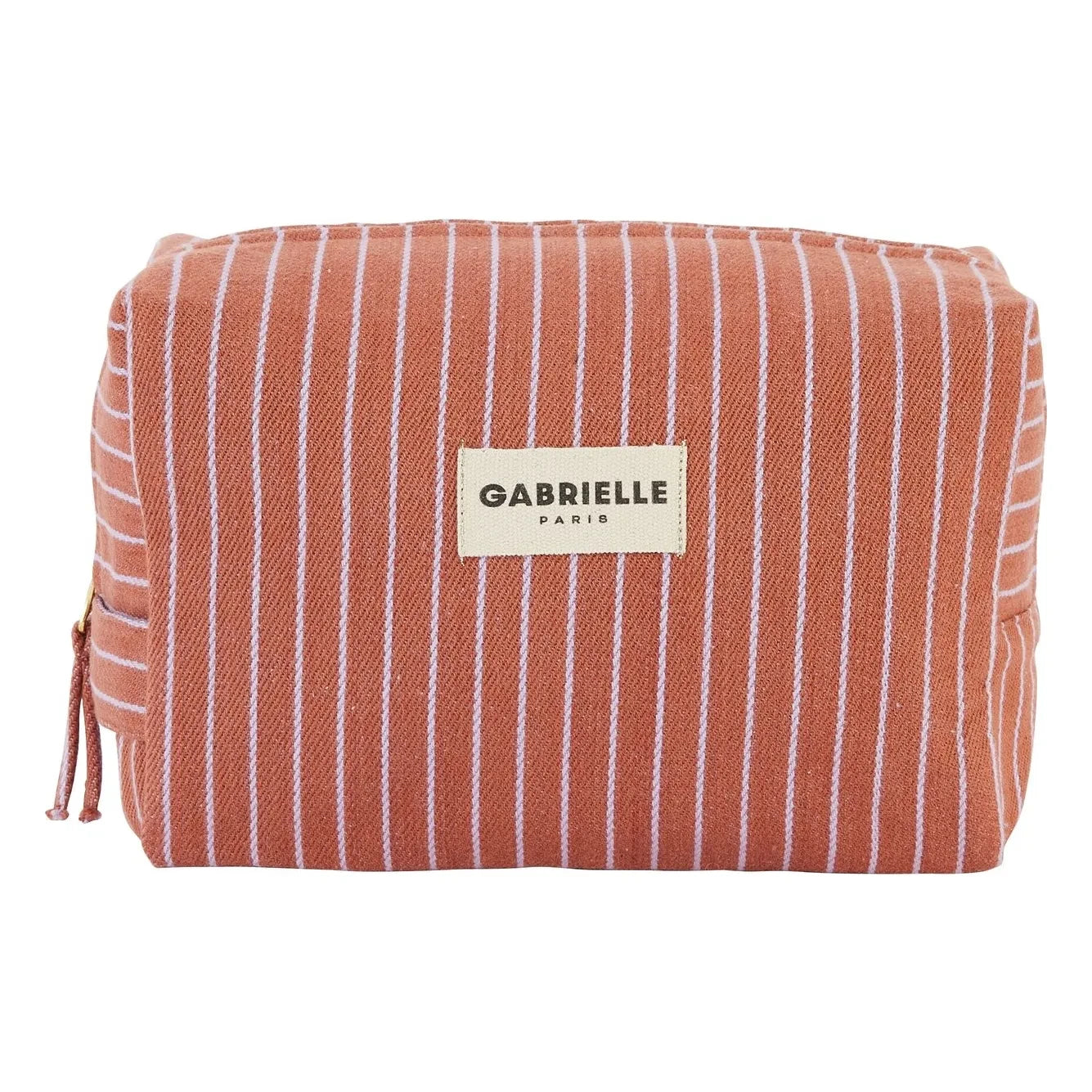 Gabrielle Paris - Waschtasche mit lila Streifen | Rosa