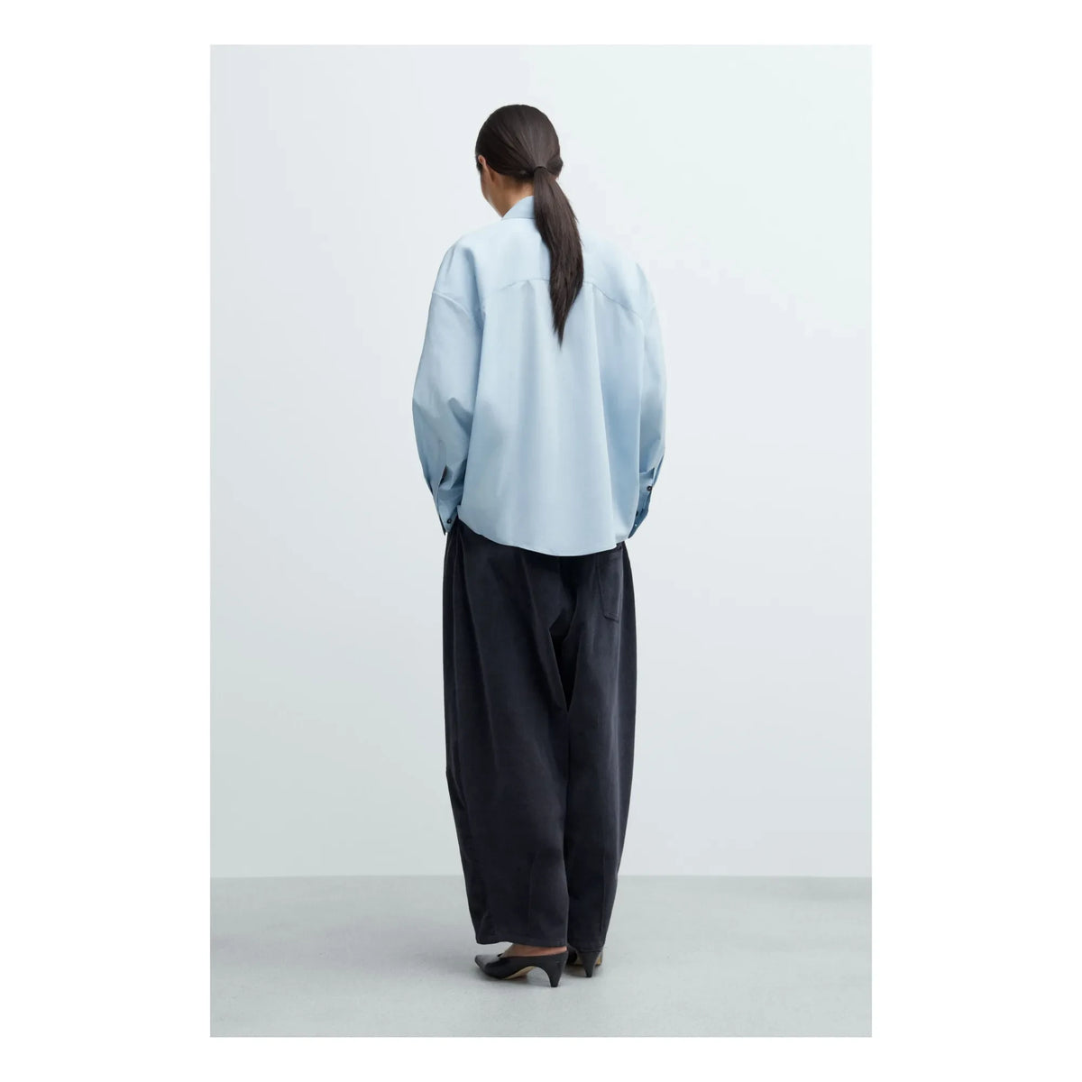Cordera - Oversize Baumwollhemd | Hellblau