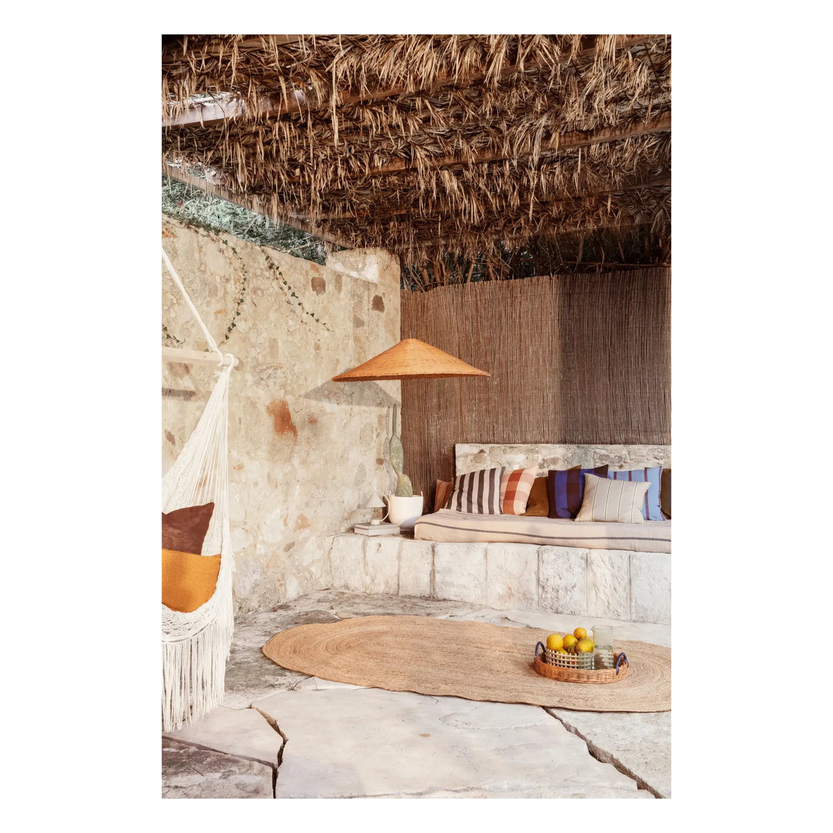 Ferm Living - Dou Rattan Tischleuchte