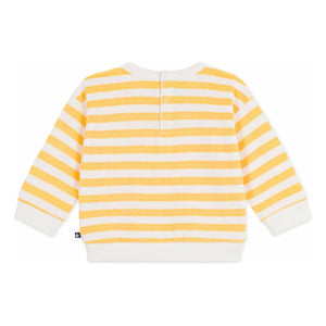 Petit Bateau - Terry Gestreiftes Sweatshirt | Gelb