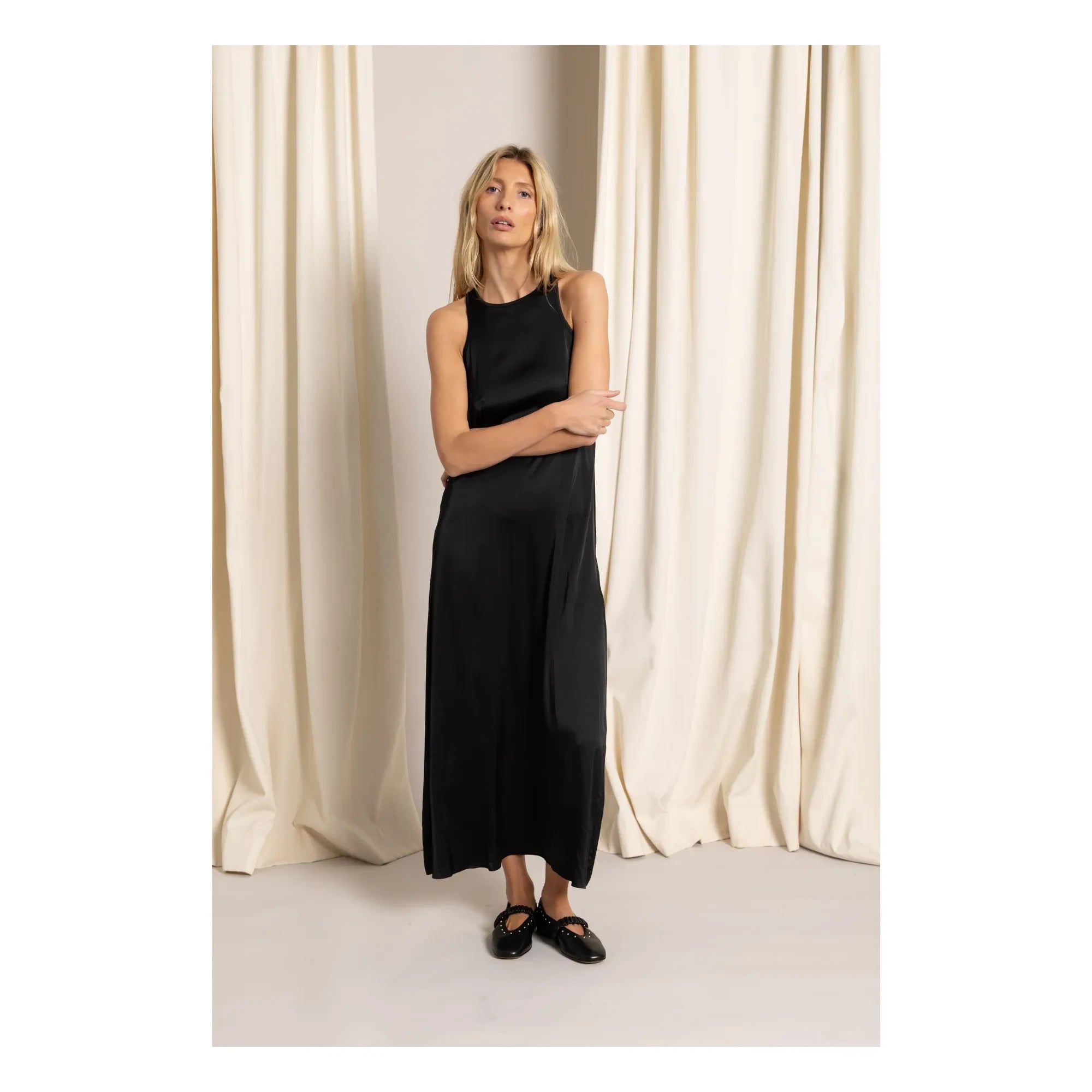 Smallable Woman - Zelie Satin Kleid | Schwarz