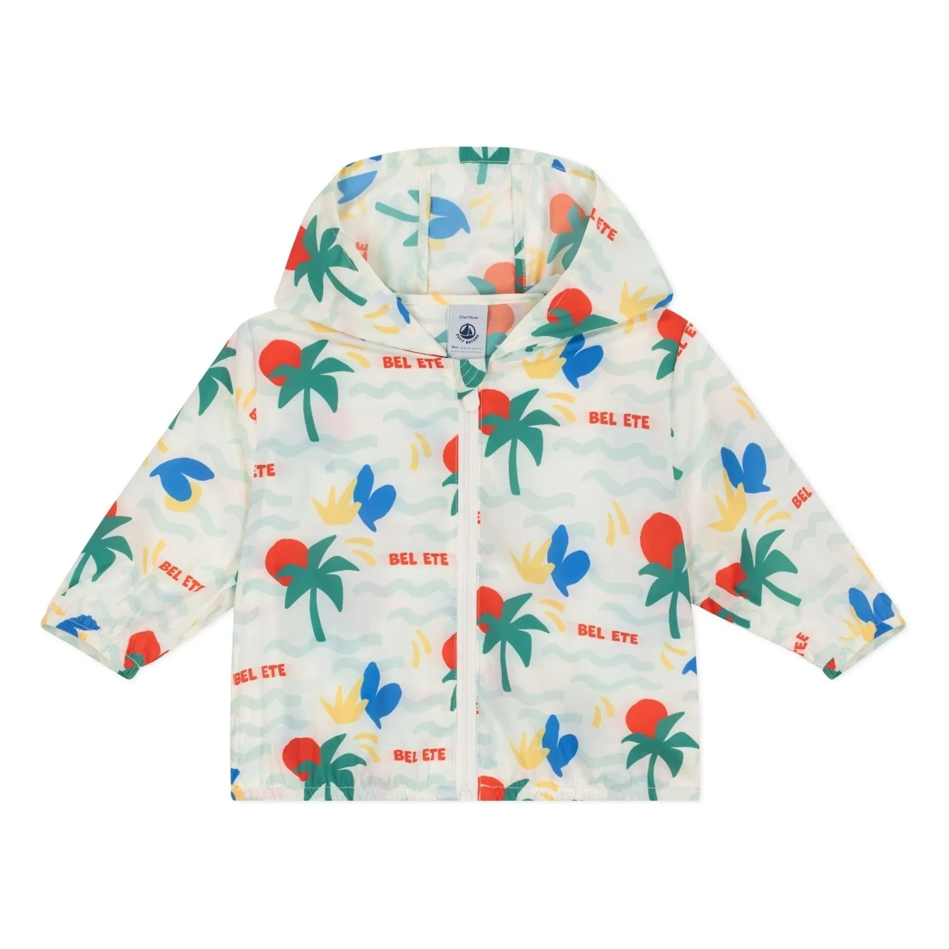 Petit Bateau – Bel Eté Windbreaker aus recycelter Faser | Ecru