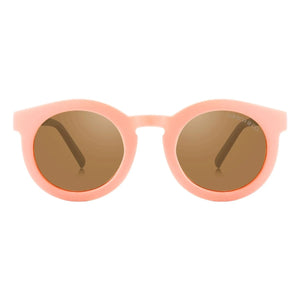 Grech & Co - Klassische polarisierte Sonnenbrille aus Naturfasern | Rosa