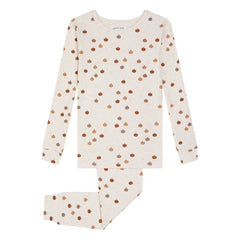 Petit Lem - Bio-Baumwoll-Kürbis-Struktur-Pyjama | Grau