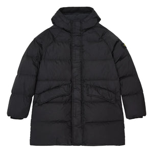 Stone Island – Langer Mantel | Schwarz