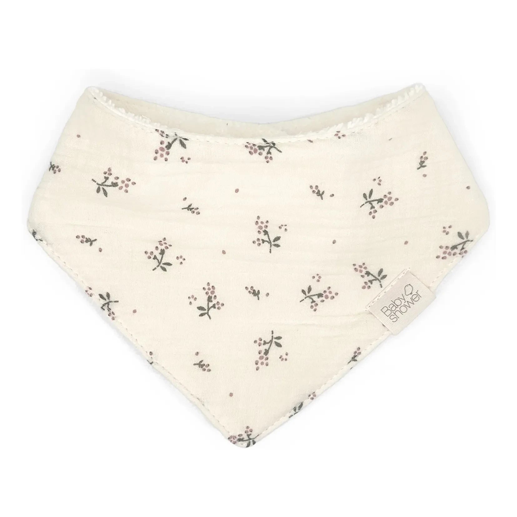 Babyshower – Lätzchen Halstuch Roseberry | Ecru