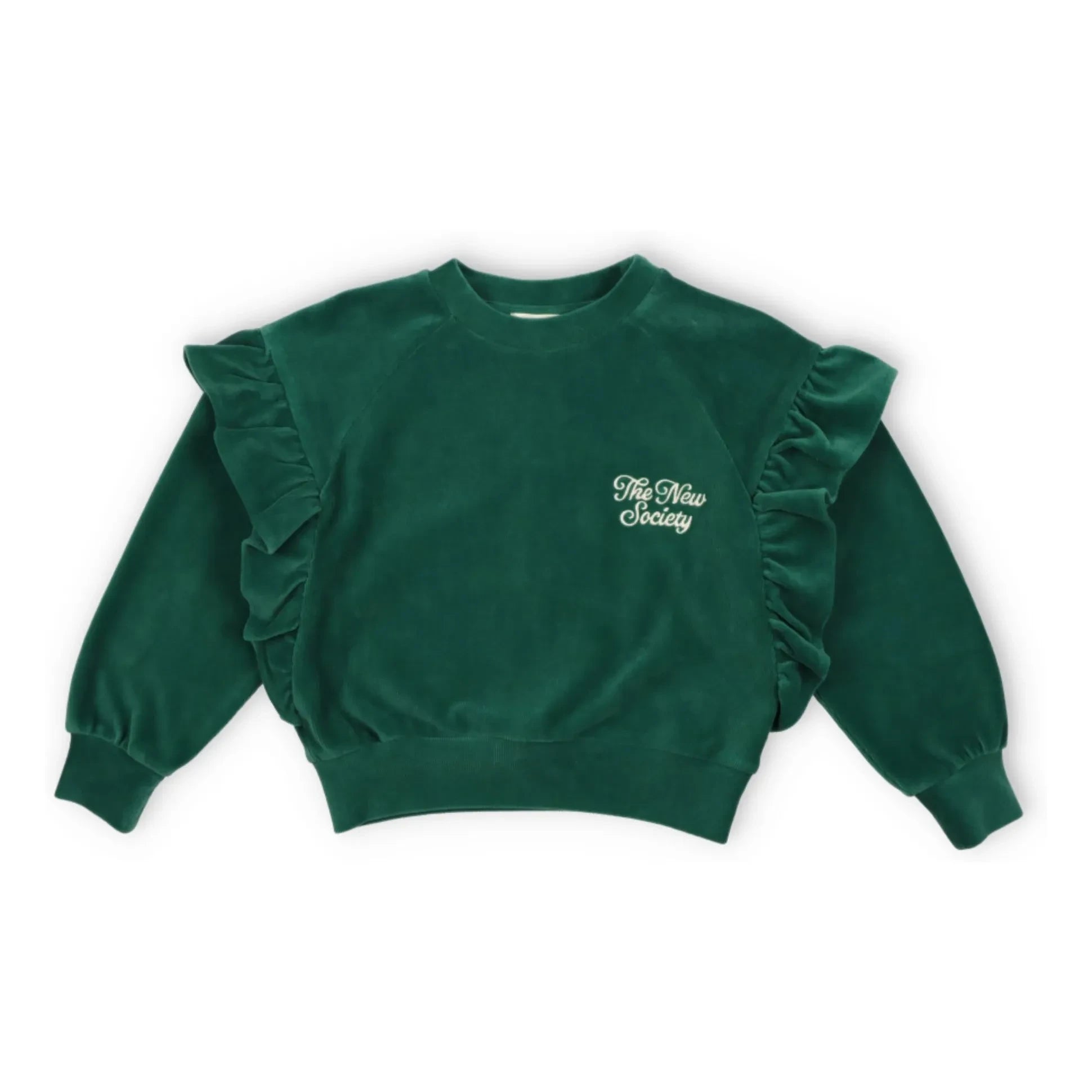 the new society - Odense Samt Sweatshirt Bio | Grün