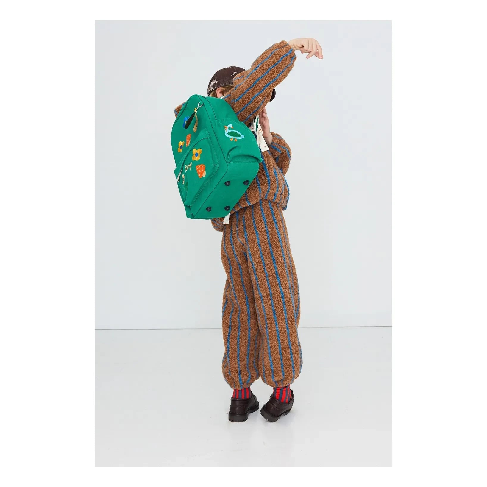 Tinycottons – Rucksack mit grünem Pilzmotiv