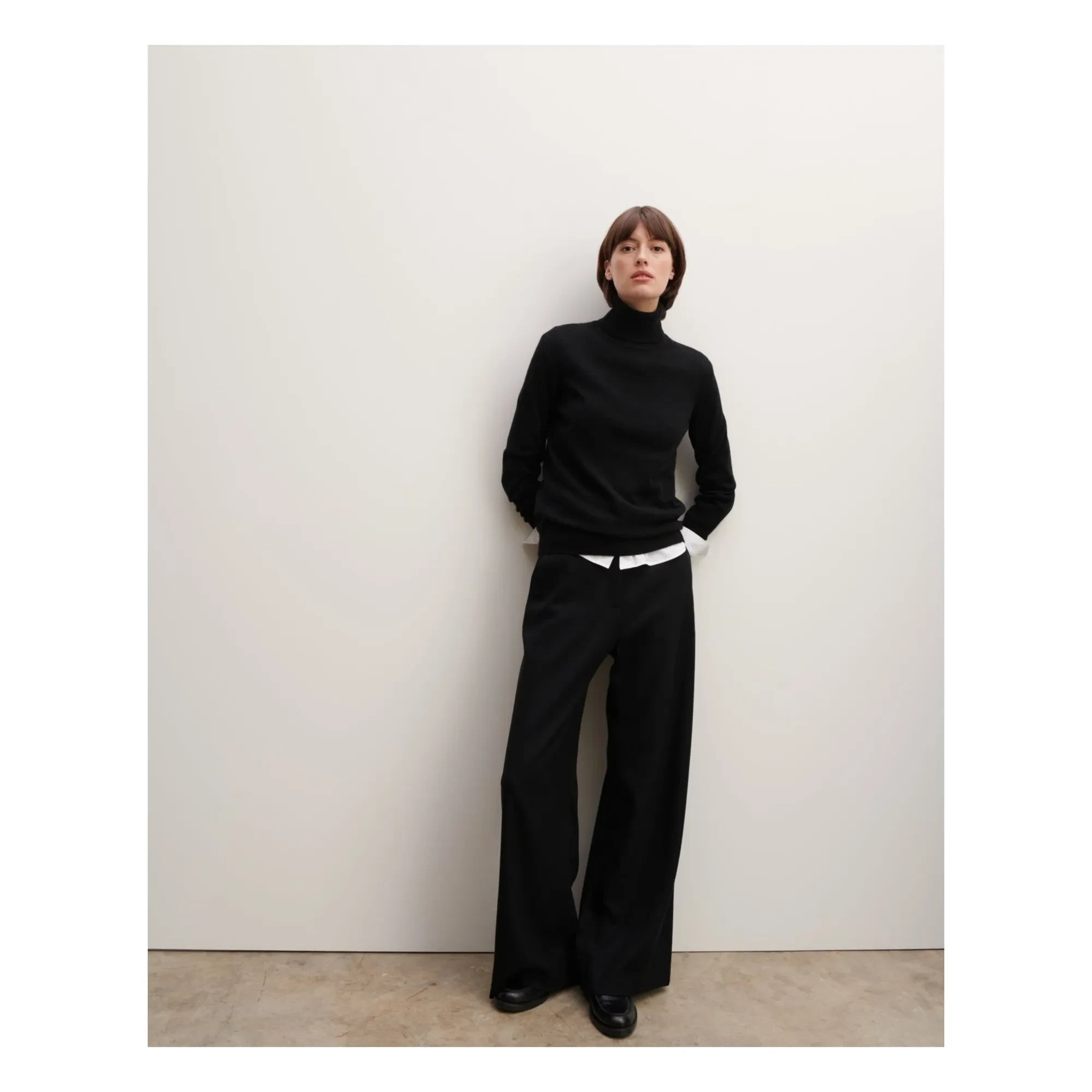 Bompard - Klassischer Kaschmir-Rollkragenpullover | Anthrazitgrau