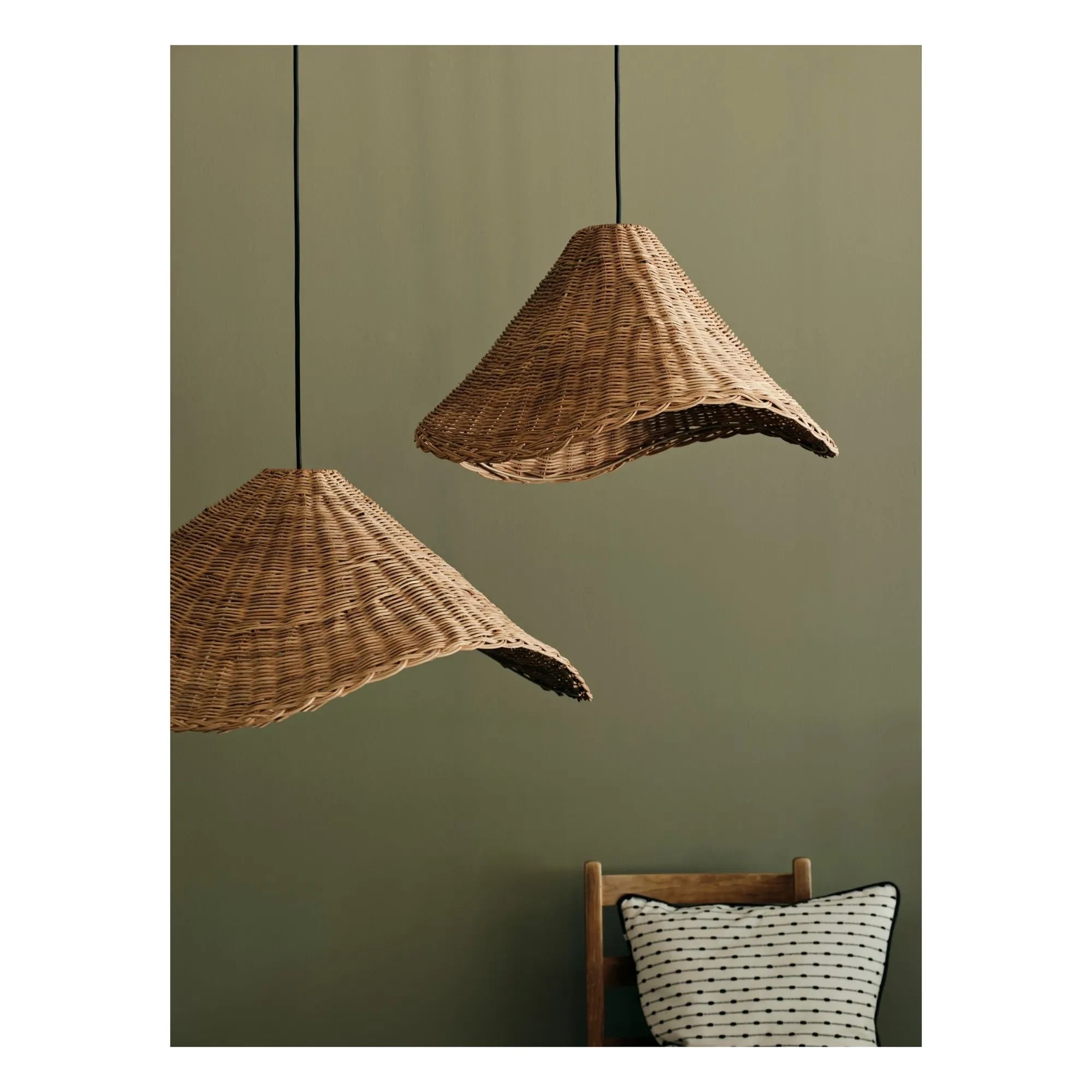 Broste Copenhagen - Nori Rattan-Pendelleuchte