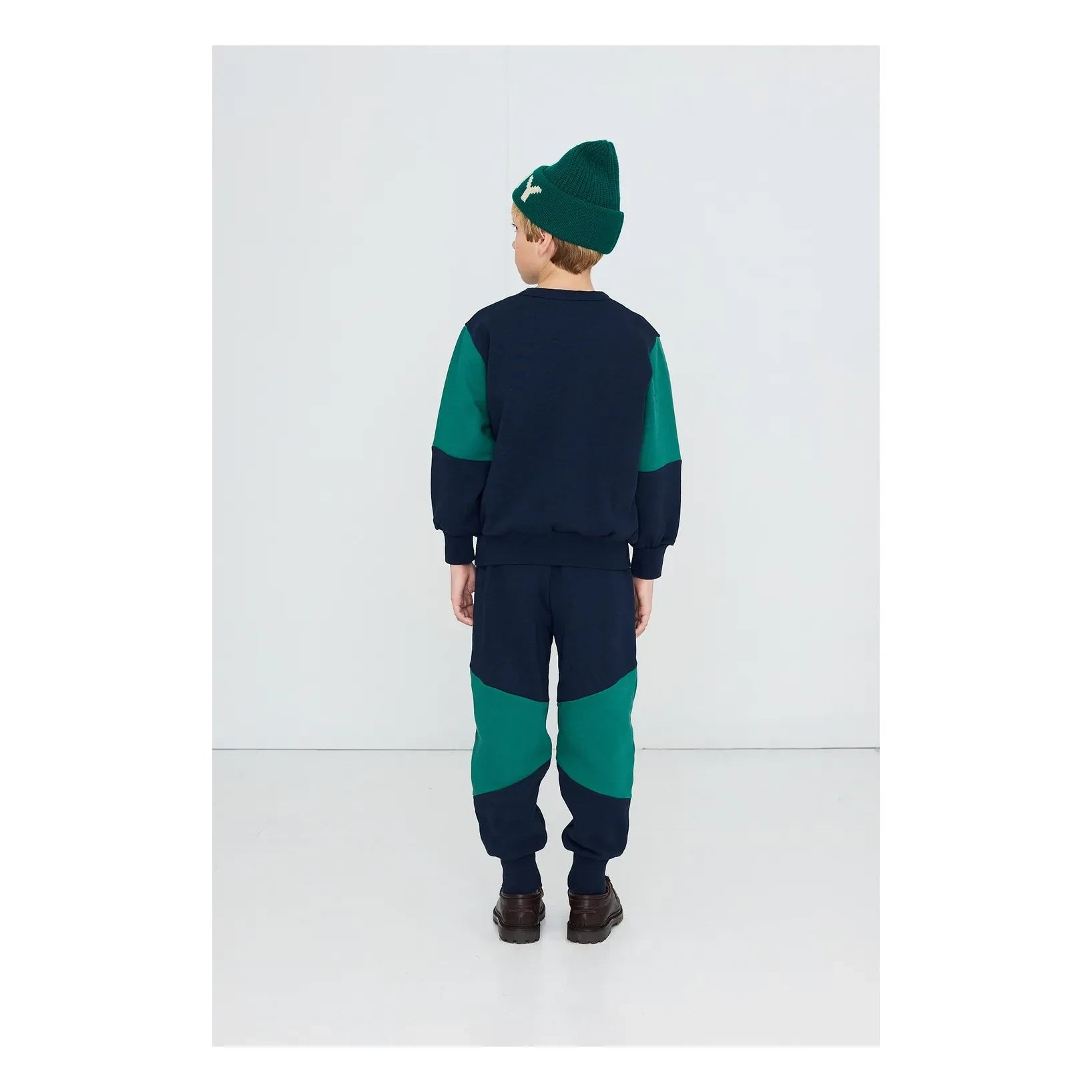 Tinycottons – Sweatshirt aus Bio-Baumwolle mit Farbblock-Design | Marineblau
