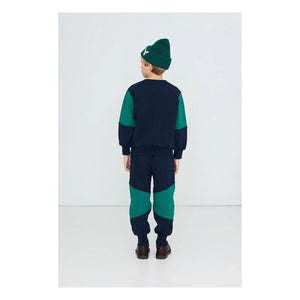 Tinycottons – Sweatshirt aus Bio-Baumwolle mit Farbblock-Design | Marineblau