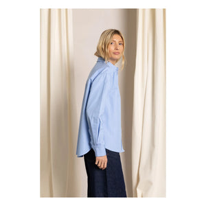 Smallable Woman - Kanel Gestreiftes Hemd | Hellblau