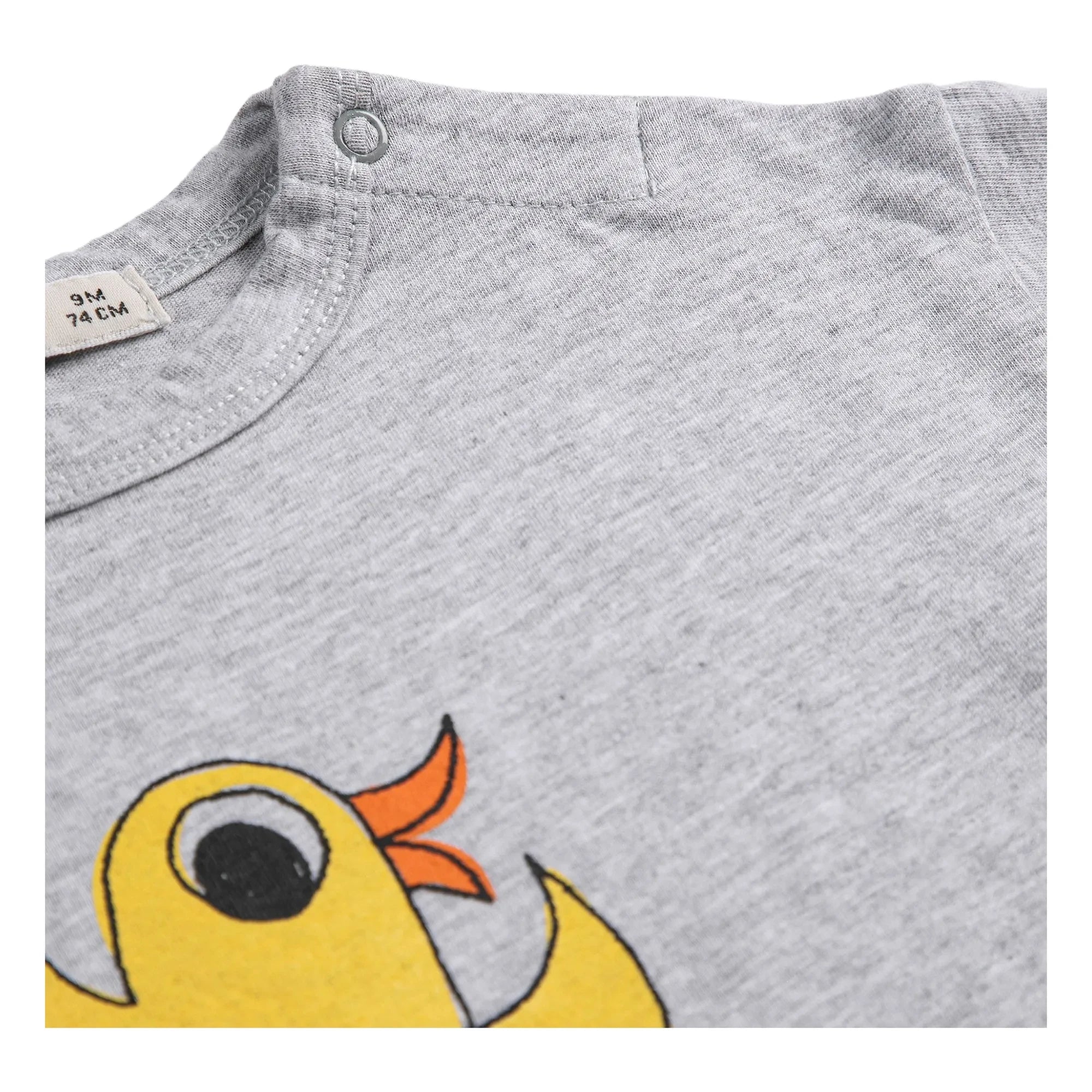 Bobo Choses - T-Shirt mit Vogelmotiv aus Bio-Baumwolle | Heather grey