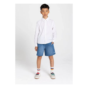Smallable Kid - Tom Ample Jeans-Shorts | Blau