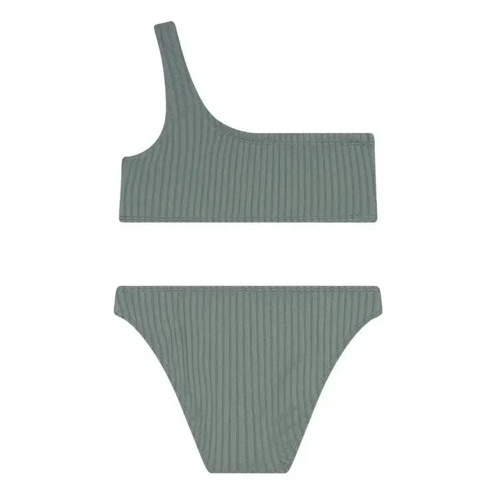 Finger in the nose - Bayle Asymmetrischer Badeanzug | Helles Khaki