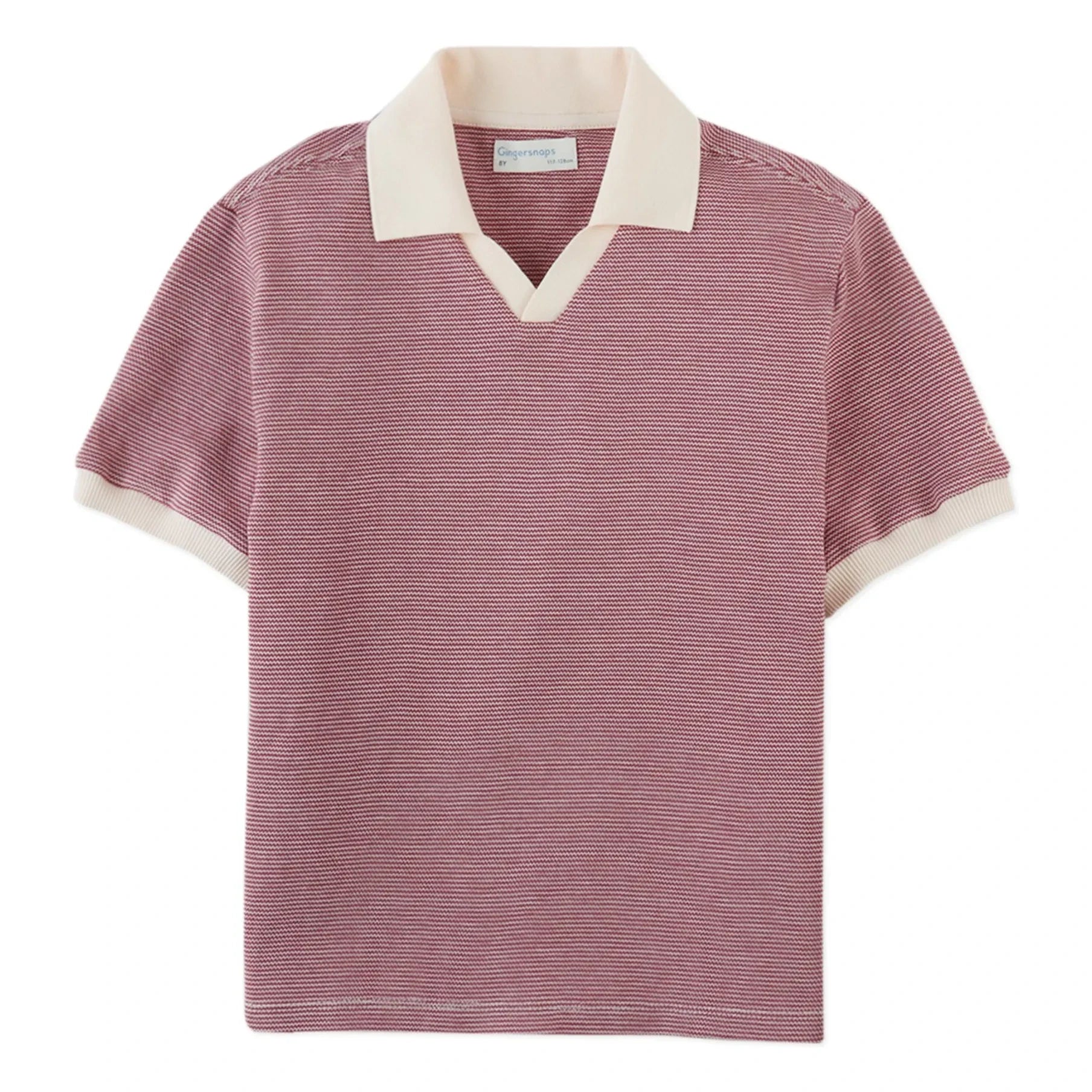 Gingersnaps - Alastor gestreiftes Poloshirt | Bordeaux