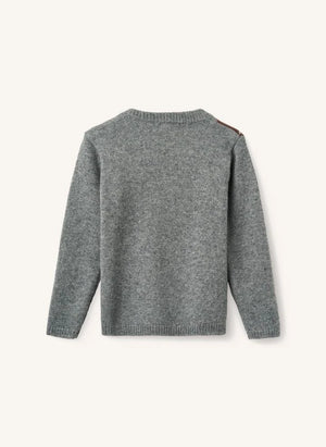 Copenhagen Colors - Gri Argyle Yün Kazak