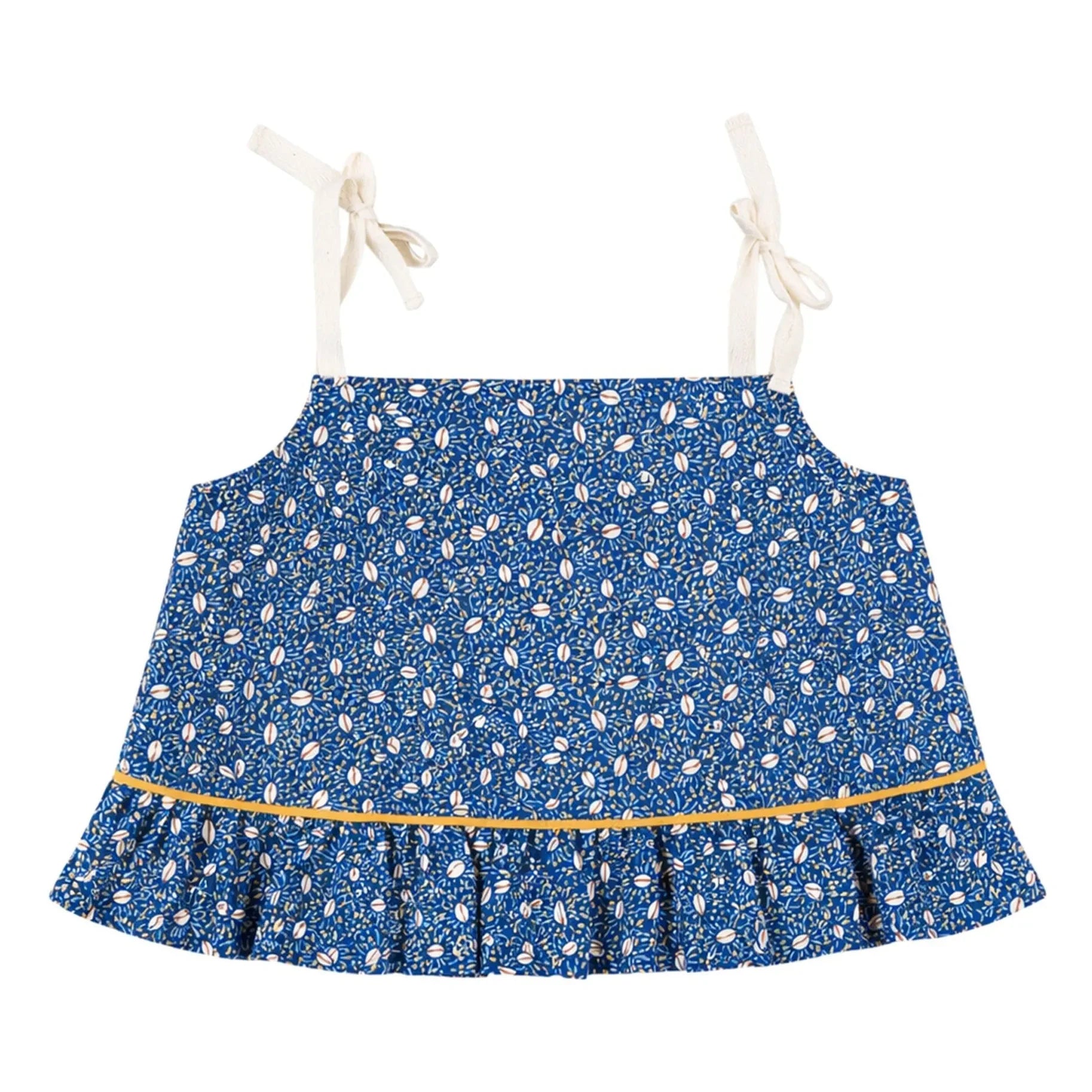 THE LiTTLE POETS - Rosalia Nature Bio-Baumwolle Crop Top | Königsblau