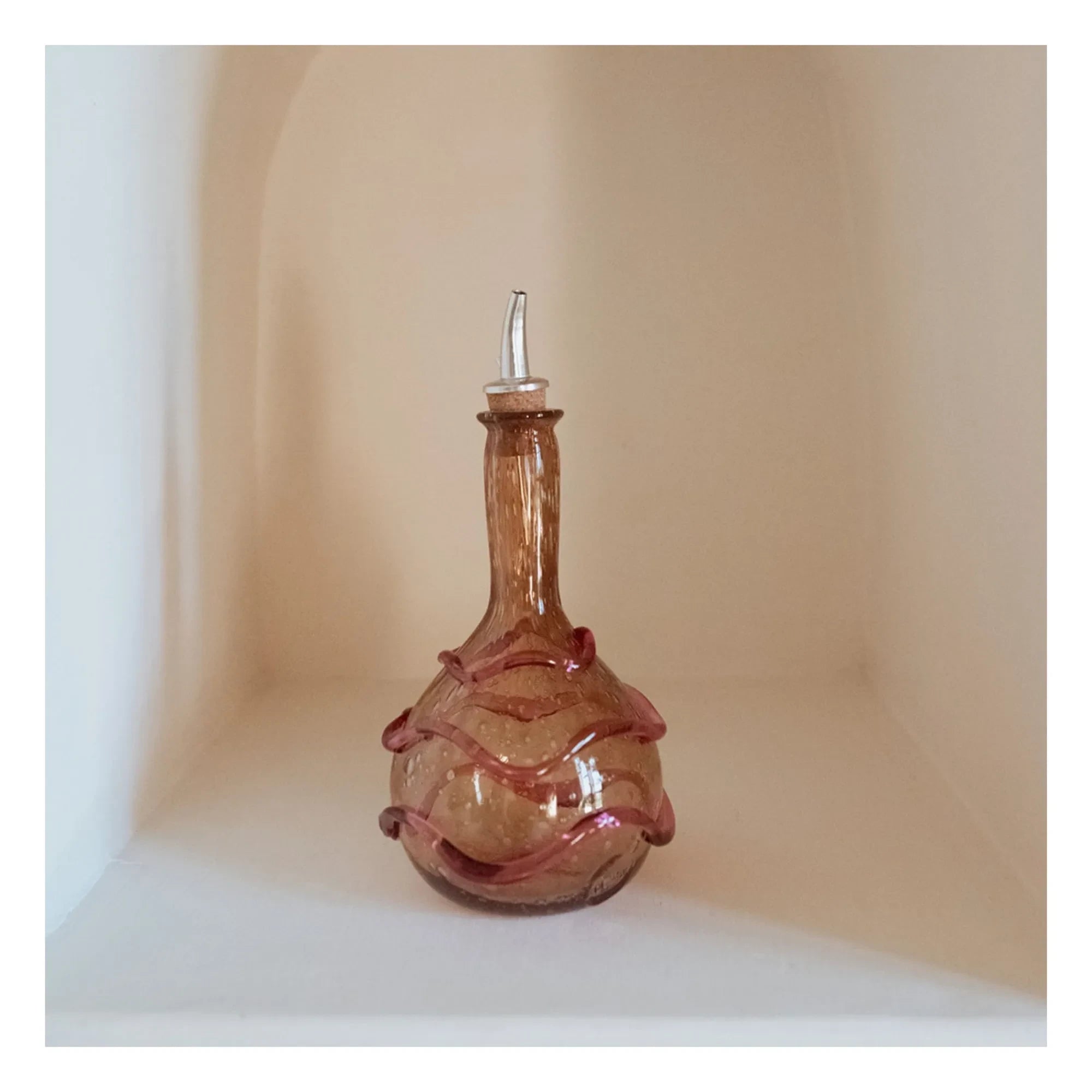 Denise - Romeo Ölflasche aus Glas | Rosa