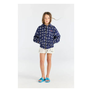 The Animals Observatory - Bomberjacke Tiger Anchors aus Bio-Baumwolle | Dunkelblau