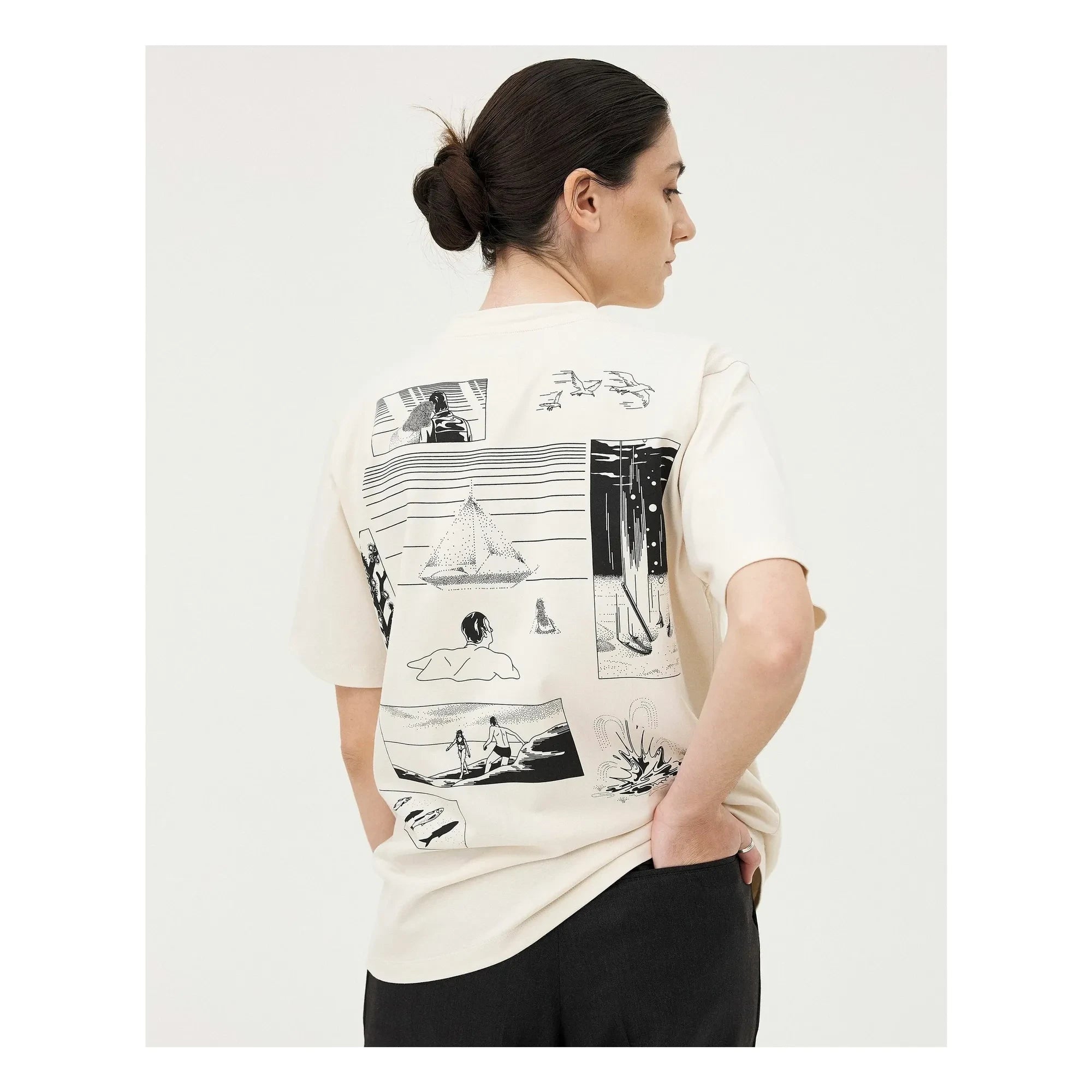 Noyoco - York Merceron T-Shirt Bio-Baumwolle | Off-White