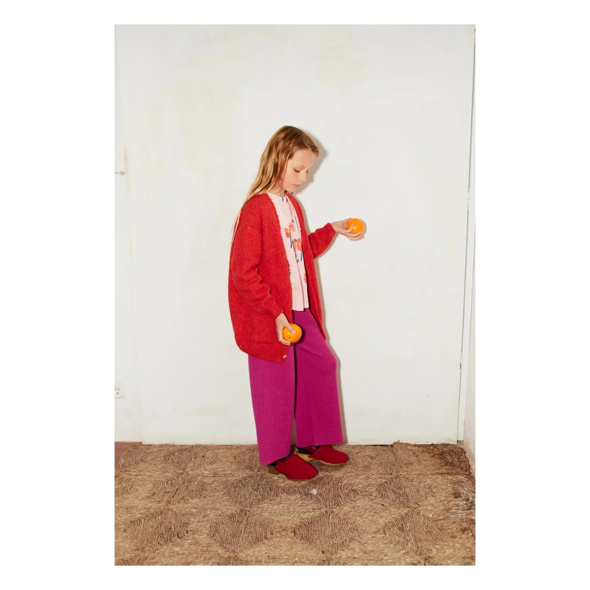 Bobo Choses - Kunstfell-Pantoffeln | Rot